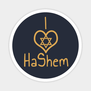 I ❤️ HaShem – Star of David Edition Magnet